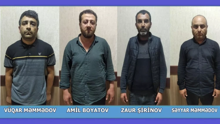 İsmayıllıda silahlı narkokuryerlər tutuldu - FOTO