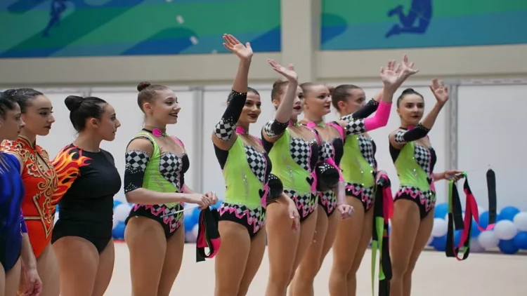 Azərbaycan gimnastlarının Neftçalada nümunəvi çıxışları olub - FOTO