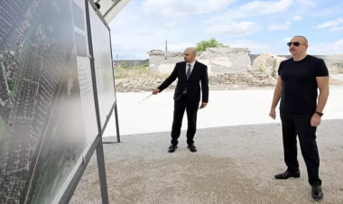 Prezident Karxulu kəndinin təməli qoyub - VİDEO - FOTO