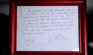 Messinin ilk imza atdığı salfet 965 min dollar satılıb