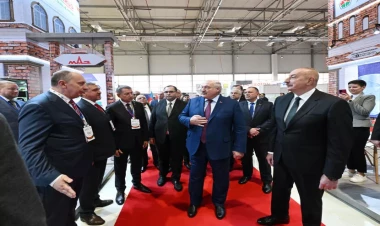 Azərbaycan və Belarus prezidentləri “Caspian Agro” və “InterFood Azerbaijan” sərgiləri ilə tanış olublar - VİDEO - FOTO