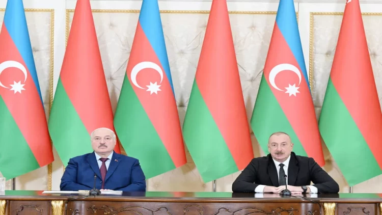 İlham Əliyev və Aleksandr Lukaşenko mətbuata bəyanatlarla çıxış ediblər - VİDEO - FOTO