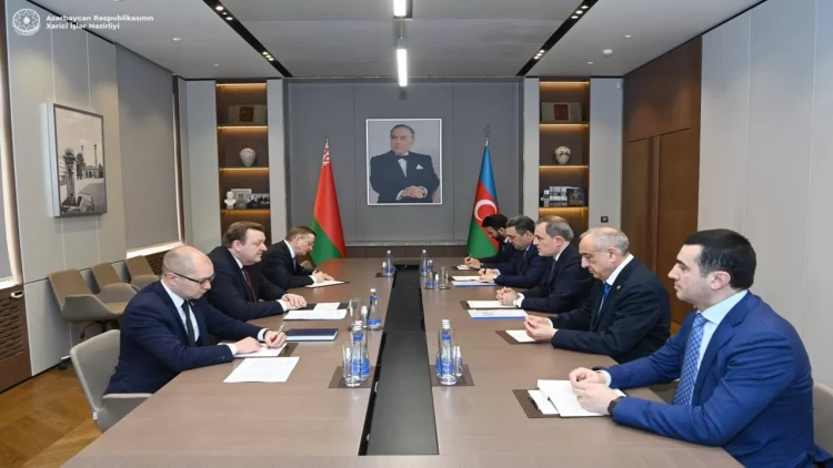 Ceyhun Bayramov və Sergey Aleynik arasında geniş tərkibdə görüş keçirilib - YENİLƏNİB - FOTO