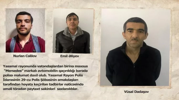 Oğurladıqları avtomobili satmaq istədilər
