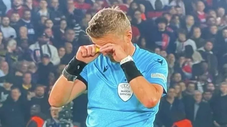 Məşhur hakim ÇL matçından sonra ağladı - FOTOlar