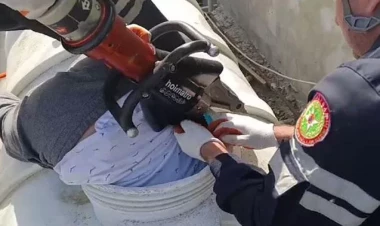 Qaraçuxur sakini evində təmir etdiyi su çənində qaldı - VİDEO