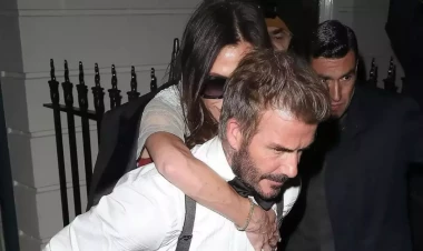 Devid Viktoriyanı belində daşıdı - FOTO