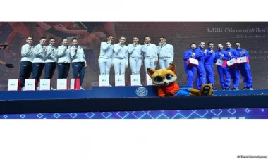 Bədii gimnastika üzrə Dünya Kubokunun qalibləri mükafatlandırılıb - FOTO