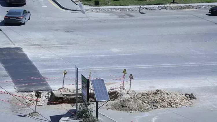 Aytən Səfərovanın qəzaya düşdüyü yerdə təhlükəli vəziyyət - FOTOlar