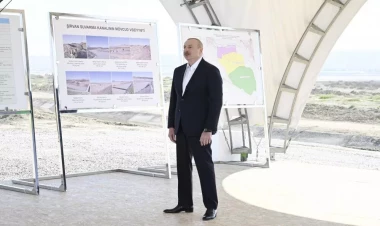 İlham Əliyev: Xəzər dənizinin suyunun duzsuzlaşdırılması layihəsi üzərində iş aparılır