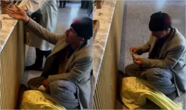 Dilənçinin yığdığı pulların miqdarı şoka saldı - VİDEO