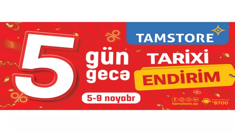 5 Gün 5 Gecə tarixi endirimlər olacaq - FOTO