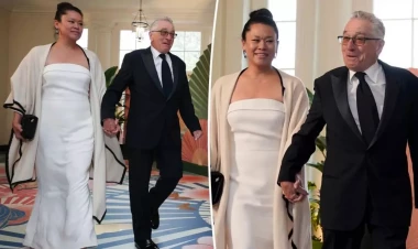 Özündən 35 yaş kiçik nişanlısı ilə Ağ evdə - FOTOlar