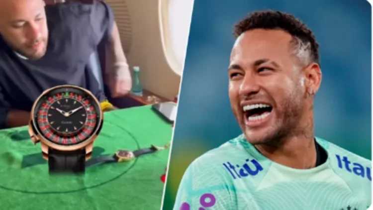 Neymar dəbdəbəli saatını nümayiş etdirdi