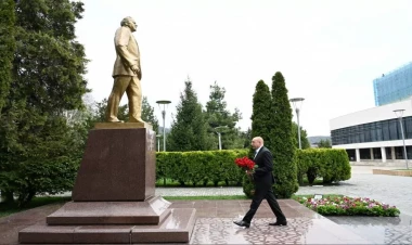 Prezident Qəbələ rayonunda səfərdə olub - FOTO