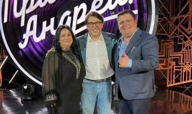 Musiqili Teatrın aktyorları Malaxovun verilişində - FOTOlar