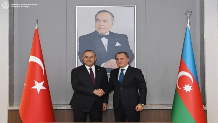 Ceyhun Bayramov Mövlud Çavuşoğlu ilə görüşdü - FOTO
