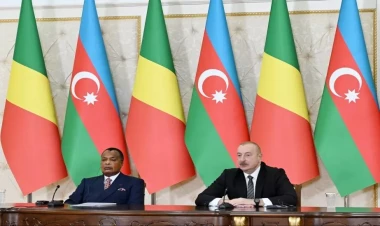 Azərbaycan və Konqo prezidentləri mətbuata bəyanatlarla çıxış ediblər - VİDEO - FOTO