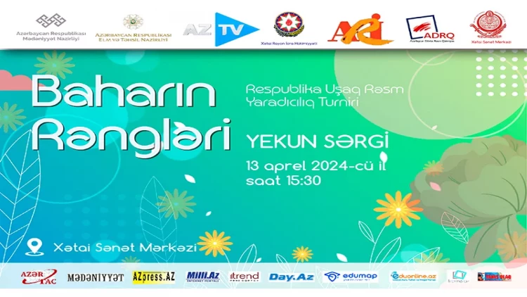 “BAHARIN RƏNGLƏRİ“ Respublika Uşaq Rəsm Yaradıcılıq Turnirinin yekun sərgisi açılacaq
