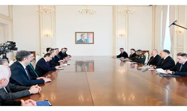 Prezident Haluk Görgünün rəhbərlik etdiyi nümayəndə heyətini qəbul edib - VİDEO - FOTO