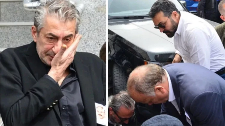 Türkiyəli aktyor vida mərasimində maşınla adam vurdu - FOTO