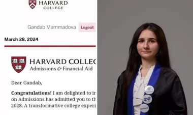 Azərbaycanlı qız Harvard Universitetinə qəbul oldu - FOTO