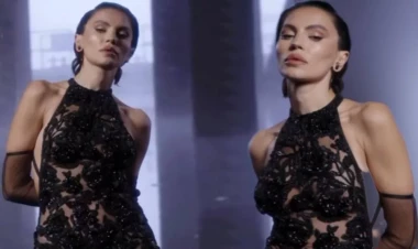 Günay transparan geyimi ilə diqqət çəkdi - VİDEO