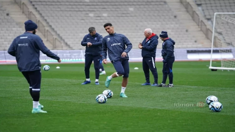 Yığmamızın açıq məşqindən FOTO