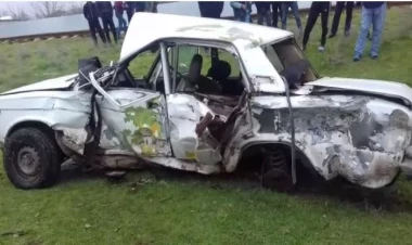 Ağsuda qəza: sürücü hadisə yerində  öldü