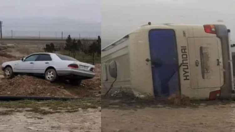 Bakı-Quba yolunda avtobus aşdı - VİDEO