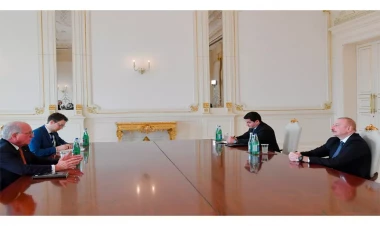 İlham Əliyev Volfqanq İşingeri qəbul edib - VİDEO