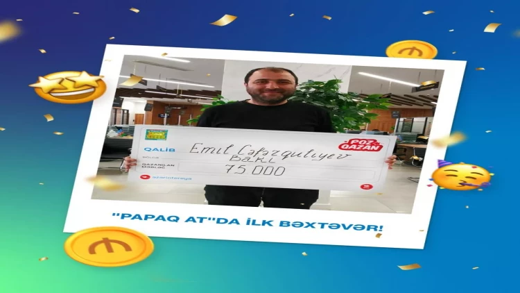 “Azərlotereya”ya papaq atdı, 75 000 AZN qazandı - FOTO