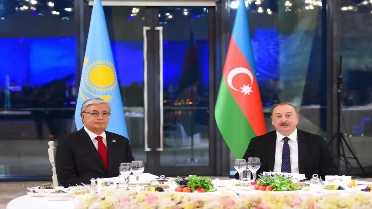 Tokayevin şərəfinə dövlət ziyafəti verilib - VİDEO - FOTO