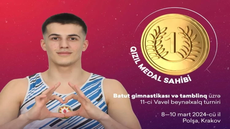 Azərbaycan gimnastları Polşada altı medal qazanıblar - FOTO