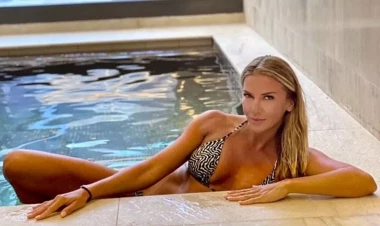 Məşhur model vəhşi heyvan əti yedi - FOTOlar