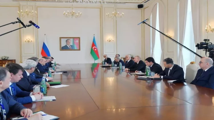 İlham Əliyevin Mixail Mişustin ilə görüşü olub - VİDEO - FOTO