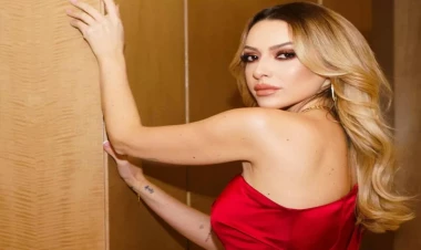 Hadise Bakıda qırmızılar içində - VİDEO