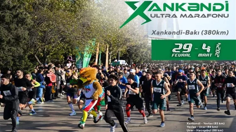 Azərbaycanda ilk dəfə Xankəndi - Bakı ultra marafonu start götürüb