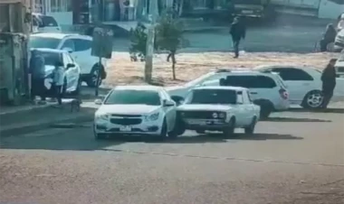 Sürücü sükan arxasında öldü, qəzanın ANBAAN VİDEOsu
