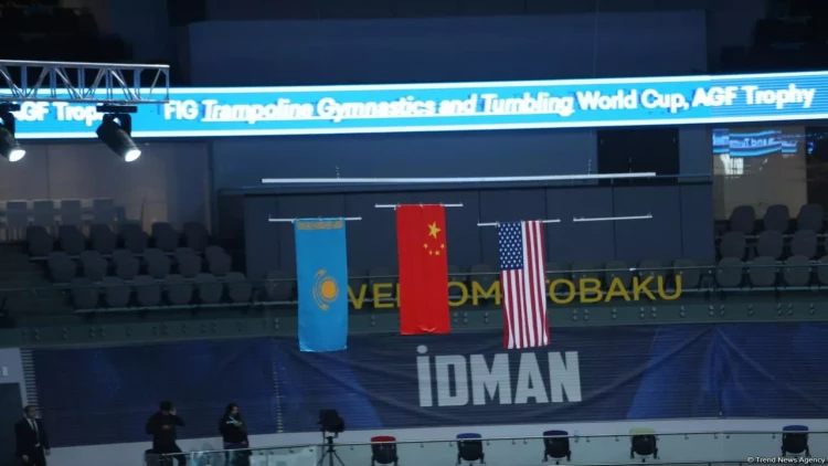 Bakıda sinxron tullanma proqramında Dünya Kubokunun qalibləri mükafatlandırılıb - FOTO