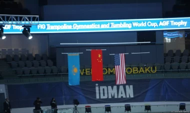 Bakıda sinxron tullanma proqramında Dünya Kubokunun qalibləri mükafatlandırılıb - FOTO