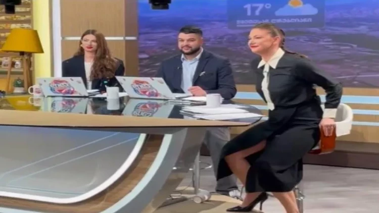 Səhər verilişinin studiyasında maraqlı anlar - VİDEO