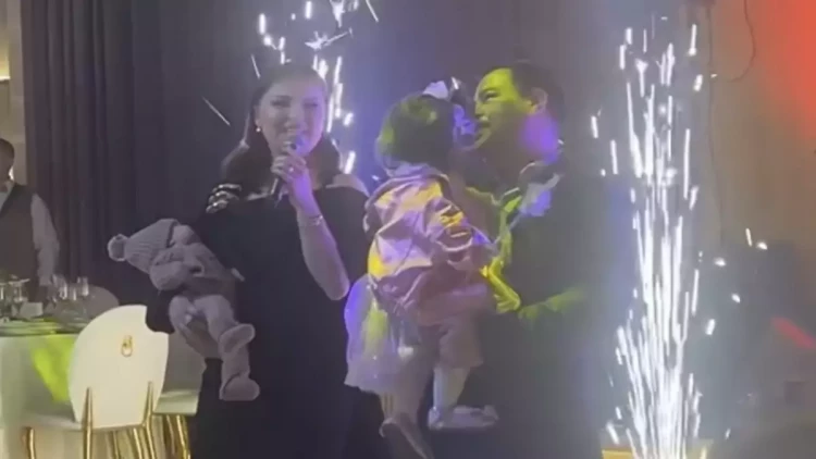 Sevda qızına təmtəraqlı ad günü keçirdi - VİDEO