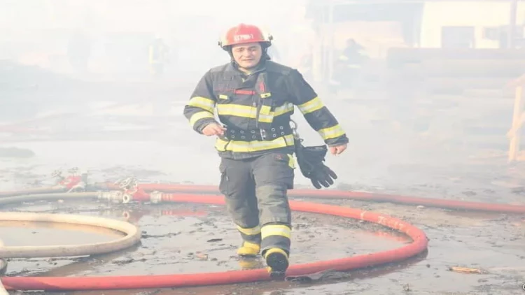 Bakıda hoteldə yanğın olub - Ana və körpəsi xilas edildilər - VİDEO