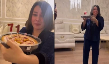 Ailəsindən Xatirəyə ad günü sürprizi - VİDEO