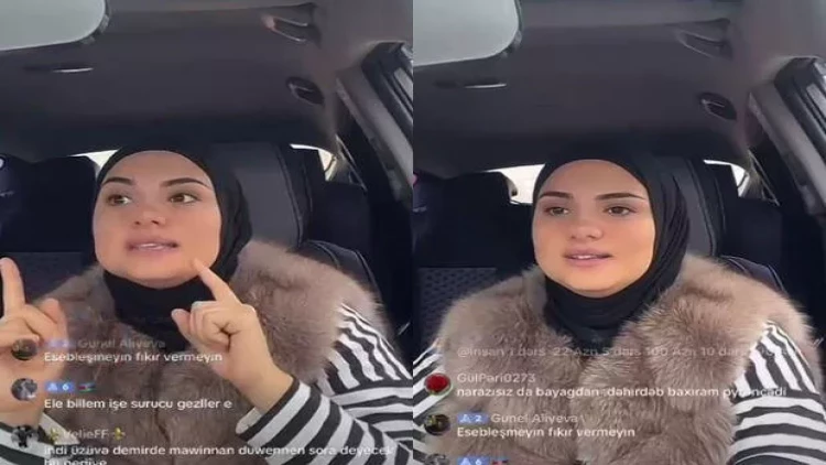 Sürücülük təlimiçisi dərs zamanı “TikTok”da canlı yayım açdı: Qəza olsa, günahkar kimdir? - VİDEO