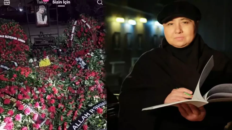 Aygün Bəylərin məzarı başında canlı yayım açdılar - VİDEO