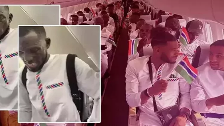 Futbolçu huşunu itirdi, milli komandanın təyyarəsi təcili eniş etdi - FOTOlar