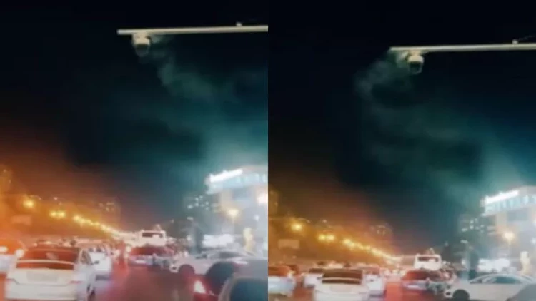 Bakıda yolun müşahidə kamerası yanıb? - İDDİA - VİDEO