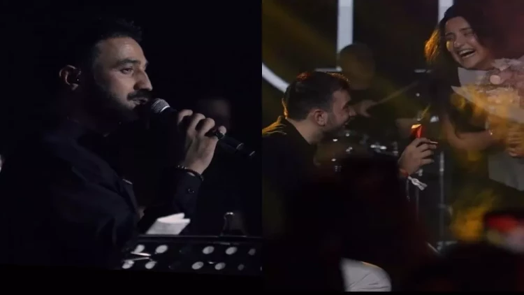 Zamiqin konsertində evlilik təklifi - VİDEO